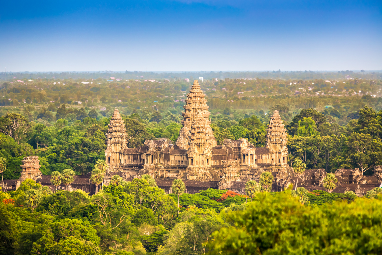 Temples d'Angkor en ballon