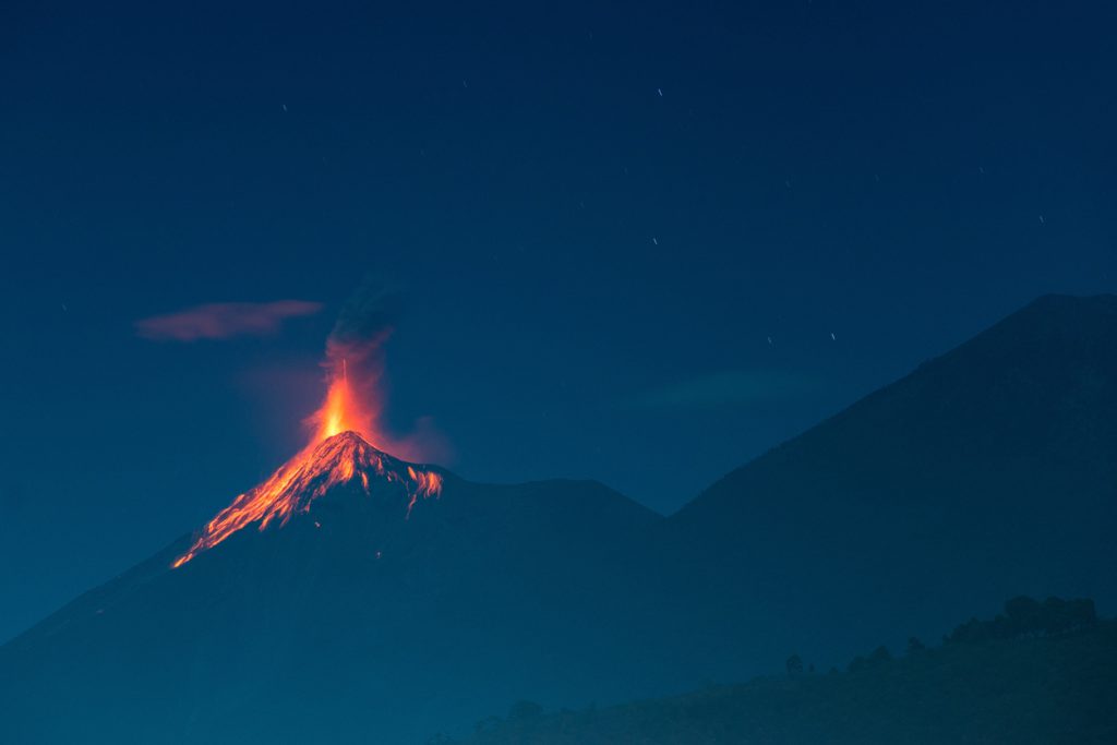 Eruption volcan fuego